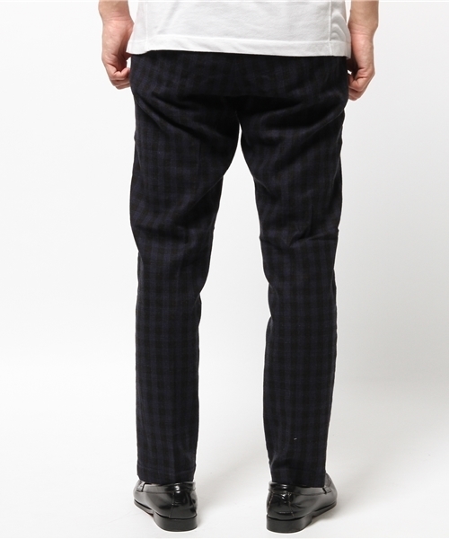 417 EDIFICE（フォーワンセブンエディフィス）の「◇C/Lプリペラギンガム イージーパンツ（その他パンツ・メンズ・ホワイト/ネイビー・SMALL/LARGE/MEDIUM）」の10枚目の写真