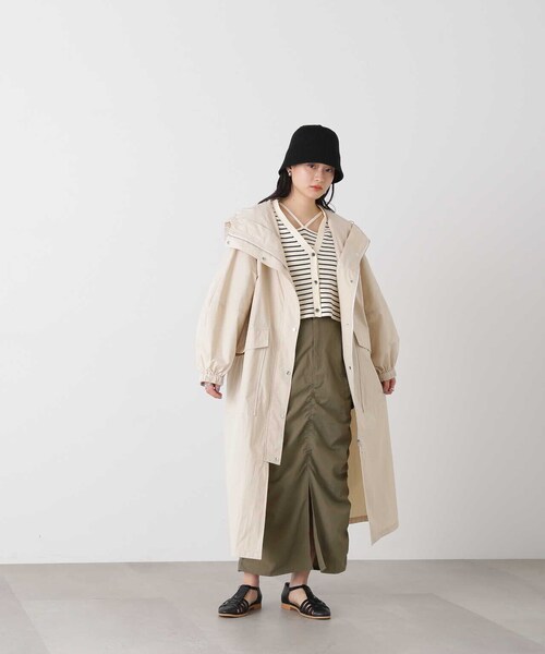 N.（N. Natural Beauty Basic）（エヌエヌナチュラルビューティーベーシック）の「◆カーゴデザインスカート（スカート・レディース・ブラック/カーキ/ライラック・MEDIUM）」の22枚目の写真