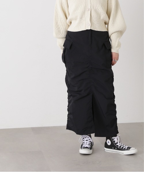 N.（N. Natural Beauty Basic）（エヌエヌナチュラルビューティーベーシック）の「◆カーゴデザインスカート（スカート・レディース・ブラック/カーキ/ライラック・MEDIUM）」の17枚目の写真