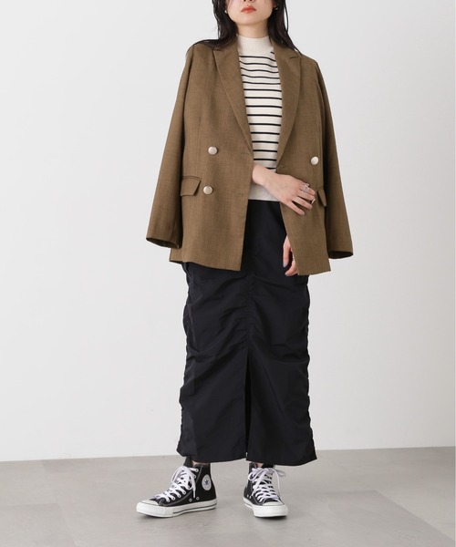 N.（N. Natural Beauty Basic）（エヌエヌナチュラルビューティーベーシック）の「◆カーゴデザインスカート（スカート・レディース・ブラック/カーキ/ライラック・MEDIUM）」の9枚目の写真