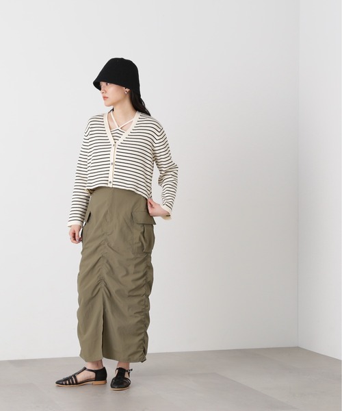 N.（N. Natural Beauty Basic）（エヌエヌナチュラルビューティーベーシック）の「◆カーゴデザインスカート（スカート・レディース・ブラック/カーキ/ライラック・MEDIUM）」の15枚目の写真