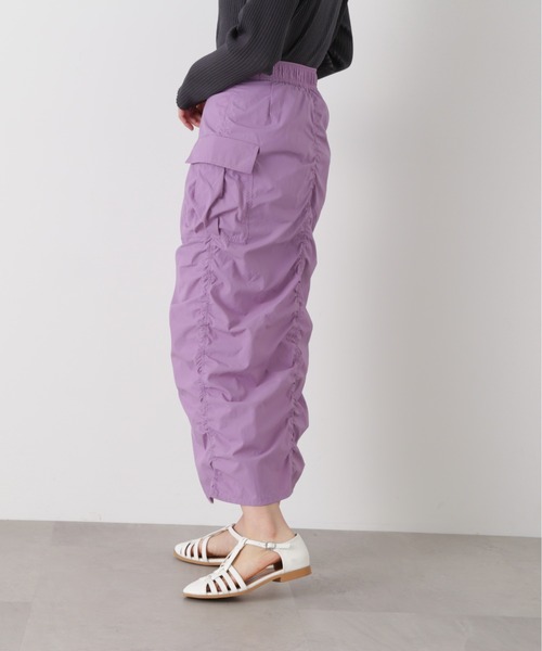 N.（N. Natural Beauty Basic）（エヌエヌナチュラルビューティーベーシック）の「◆カーゴデザインスカート（スカート・レディース・ブラック/カーキ/ライラック・MEDIUM）」の16枚目の写真