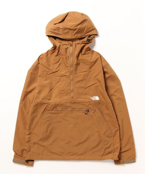 THE NORTH FACE（ザノースフェイス）の「THE NORTH FACE COMPACT ANORAK / ザ・ノース・フェイス コンパクト アノラック（ナイロンジャケット・メンズ・ブラウン/ブラック/オリーブ・M/L/XL/XXL/S）」の2枚目の写真