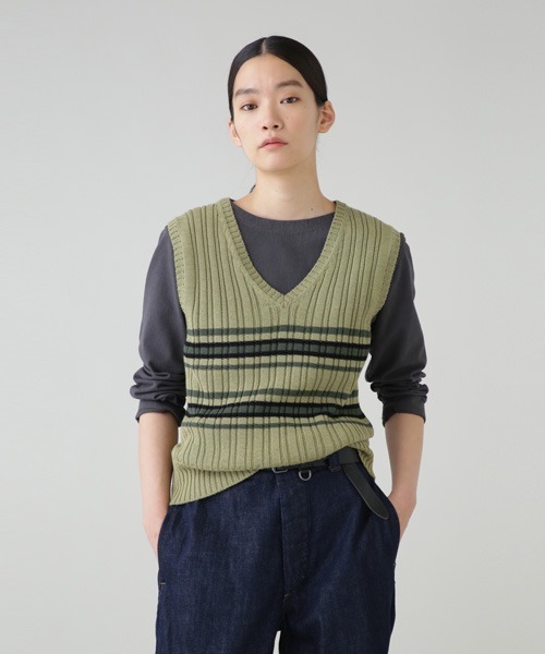 エムエイチエル MHL ベスト MHL.（エムエイチエル）の「TOUGH WOOL RIB（ベスト）」 - WEAR