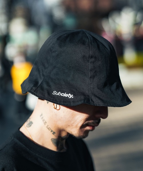 Subciety（サブサエティ）の「REVERSIBLE TULIP HAT（ハット・メンズ・カーキ/ブラック・FREE）」の8枚目の写真
