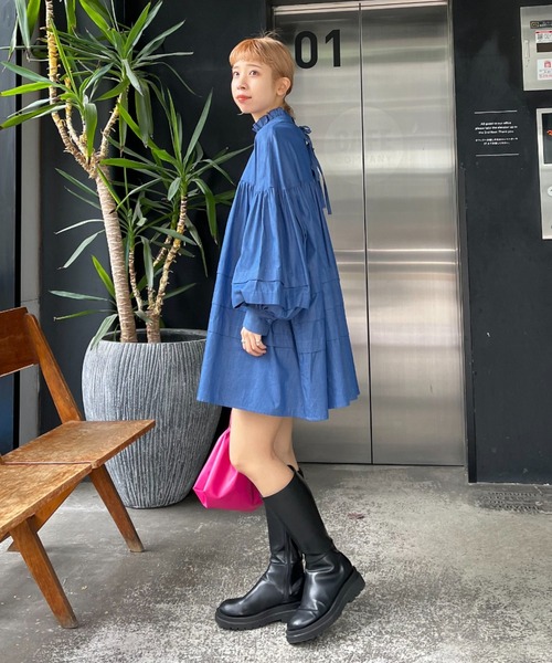 CIAOPANIC（チャオパニック）の「ランタンスリーブタックチュニック