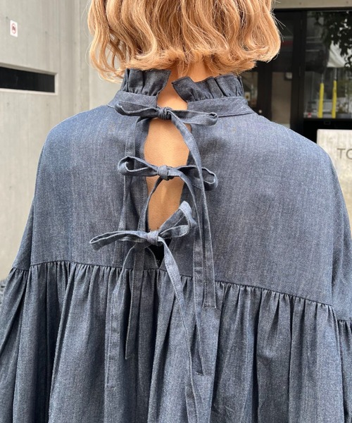 CIAOPANIC（チャオパニック）の「ランタンスリーブタックチュニック