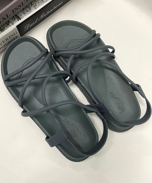 Burner（バーナー）の「【26 BURNER SELECT】チューブストラップスポーツサンダル KIK-sand-001（スニーカー・レディース・ブルー/ブラウン/ピンク/ブラック/ワイン/グリーン/ベージュ・23.5㎝/23㎝/24㎝/25㎝/24.5㎝）」の5枚目の写真