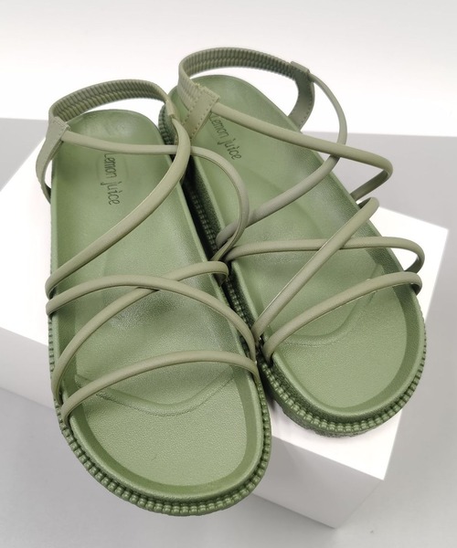 Burner（バーナー）の「【26 BURNER SELECT】チューブストラップスポーツサンダル KIK-sand-001（スニーカー・レディース・ブルー/ブラウン/ピンク/ブラック/ワイン/グリーン/ベージュ・23.5㎝/23㎝/24㎝/25㎝/24.5㎝）」の4枚目の写真