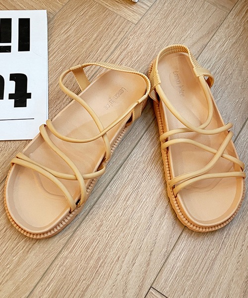 Burner（バーナー）の「【26 BURNER SELECT】チューブストラップスポーツサンダル KIK-sand-001（スニーカー・レディース・ブルー/ブラウン/ピンク/ブラック/ワイン/グリーン/ベージュ・23.5㎝/23㎝/24㎝/25㎝/24.5㎝）」の9枚目の写真