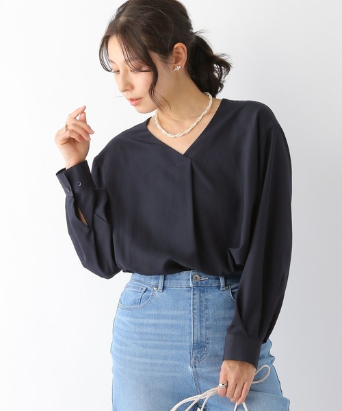 LEPSIM（レプシィム）の「サラキレVネックブラウス 163573（シャツ