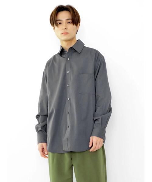 CRAFT STANDARD BOUTIQUE(クラフトスタンダードブティック)の「T/Rレギュラーカラーシャツ(シャツ/ブラウス・メンズ・ブラック/ダークブルー/アイボリー/グレイッシュベージュ/チャコールグレー/モカ・M/XL/L)」の20枚目の写真