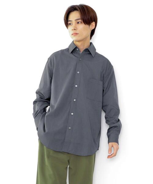 CRAFT STANDARD BOUTIQUE(クラフトスタンダードブティック)の「T/Rレギュラーカラーシャツ(シャツ/ブラウス・メンズ・ブラック/ダークブルー/アイボリー/グレイッシュベージュ/チャコールグレー/モカ・M/XL/L)」の21枚目の写真