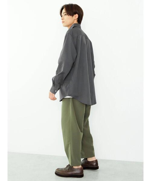 CRAFT STANDARD BOUTIQUE(クラフトスタンダードブティック)の「T/Rレギュラーカラーシャツ(シャツ/ブラウス・メンズ・ブラック/ダークブルー/アイボリー/グレイッシュベージュ/チャコールグレー/モカ・M/XL/L)」の22枚目の写真