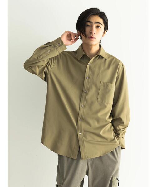 CRAFT STANDARD BOUTIQUE(クラフトスタンダードブティック)の「T/Rレギュラーカラーシャツ(シャツ/ブラウス・メンズ・ブラック/ダークブルー/アイボリー/グレイッシュベージュ/チャコールグレー/モカ・M/XL/L)」の5枚目の写真