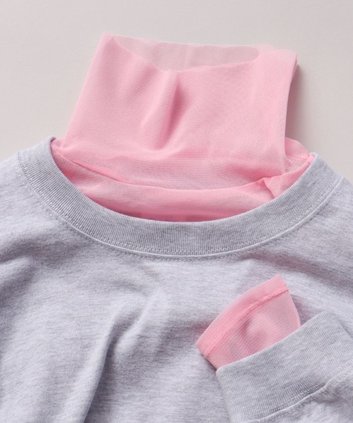 I am I in fact...（アイアムアイインファクト）の「パワーネットチュール　インナー（Tシャツ/カットソー・レディース・ピンク/グリーン/サックスブルー/ブルー・FREE）」の4枚目の写真