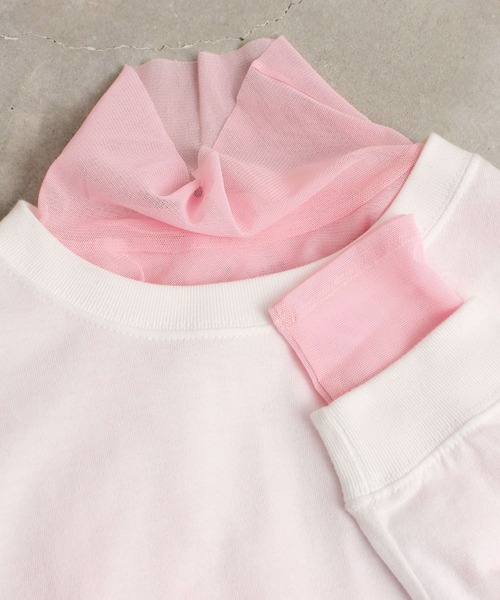 I am I in fact...（アイアムアイインファクト）の「パワーネットチュール　インナー（Tシャツ/カットソー・レディース・ピンク/グリーン/サックスブルー/ブルー・FREE）」の10枚目の写真