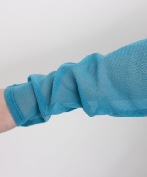 I am I in fact...（アイアムアイインファクト）の「パワーネットチュール　インナー（Tシャツ/カットソー・レディース・ピンク/グリーン/サックスブルー/ブルー・FREE）」の6枚目の写真