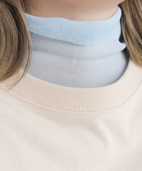 I am I in fact...（アイアムアイインファクト）の「パワーネットチュール　インナー（Tシャツ/カットソー・レディース・ピンク/グリーン/サックスブルー/ブルー・FREE）」の11枚目の写真