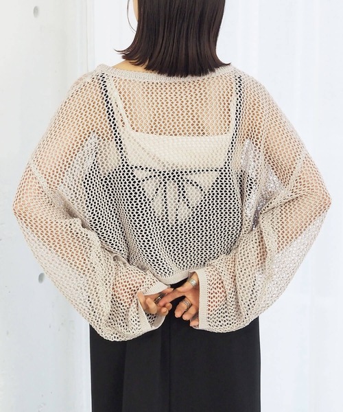 tiptop（ティップトップ）の「メッシュプルオーバー×キャミ