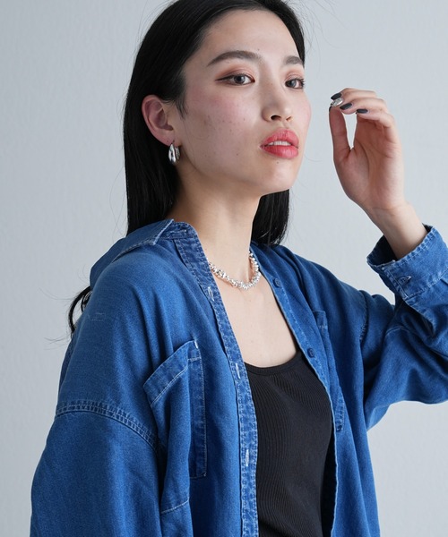 COLONY 2139（コロニートゥーワンスリーナイン）の「ニュアンスメタルパーツネックレス（ネックレス・レディース・シルバー・FREE）」の5枚目の写真