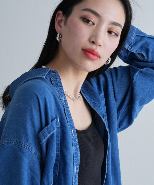 COLONY 2139（コロニートゥーワンスリーナイン）の「ニュアンスメタルパーツネックレス（ネックレス・レディース・シルバー・FREE）」の4枚目の写真