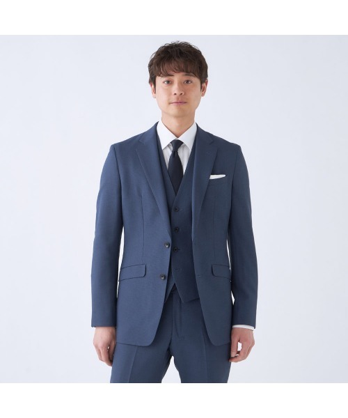 【SUIT SELECT】スーツ3点SET（ジャケット、パンツ、スカート） SUIT SELECT セットアップ 「洗える夏用スーツ3点セット」涼しげ