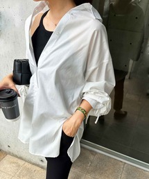 rectangle | バックギャザードロストスリーブシャツ(シャツ/ブラウス)