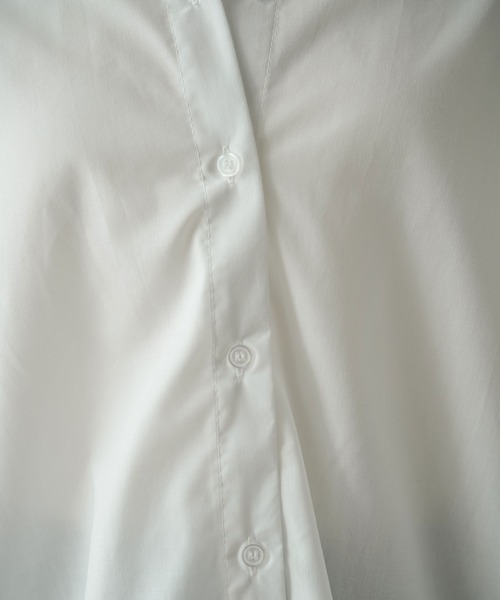 rectangle(レクタングル)の「バックギャザードロストスリーブシャツ(シャツ/ブラウス・レディース・オフホワイト/ブルー・FREE)」の5枚目の写真