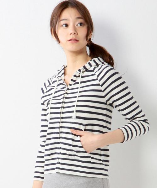 Jewel Changes(ジュエルチェンジズ)の「JC C ラッセル ZIP フードパーカー / ジップ / パーカー(パーカー・レディース・オフホワイト/グレー/その他1・フリー)」の19枚目の写真