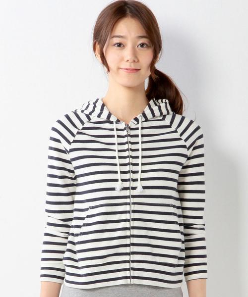 Jewel Changes(ジュエルチェンジズ)の「JC C ラッセル ZIP フードパーカー / ジップ / パーカー(パーカー・レディース・オフホワイト/グレー/その他1・フリー)」の6枚目の写真