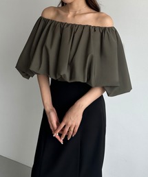 ボリュームオフショルブラウス