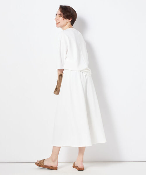 NOLLEY’S（ノーリーズ）の「◇【WEB限定カラーあり】カットジョーゼットフレアスカート（スカート・レディース・ネイビー/ホワイト/ブラック/カーキ・38/36）」の10枚目の写真