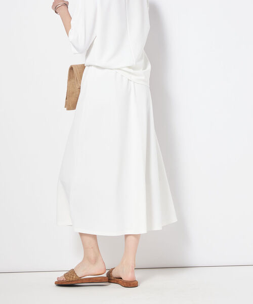 NOLLEY’S（ノーリーズ）の「◇【WEB限定カラーあり】カットジョーゼットフレアスカート（スカート・レディース・ネイビー/ホワイト/ブラック/カーキ・38/36）」の15枚目の写真