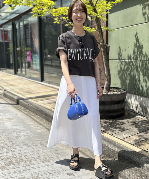 NOLLEY’S（ノーリーズ）の「◇【WEB限定カラーあり】カットジョーゼットフレアスカート（スカート・レディース・ネイビー/ホワイト/ブラック/カーキ・38/36）」の20枚目の写真