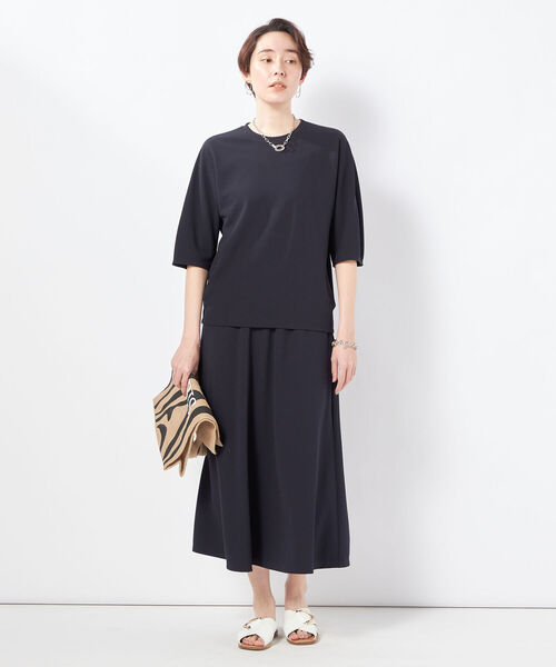 NOLLEY’S（ノーリーズ）の「◇【WEB限定カラーあり】カットジョーゼットフレアスカート（スカート・レディース・ネイビー/ホワイト/ブラック/カーキ・38/36）」の16枚目の写真