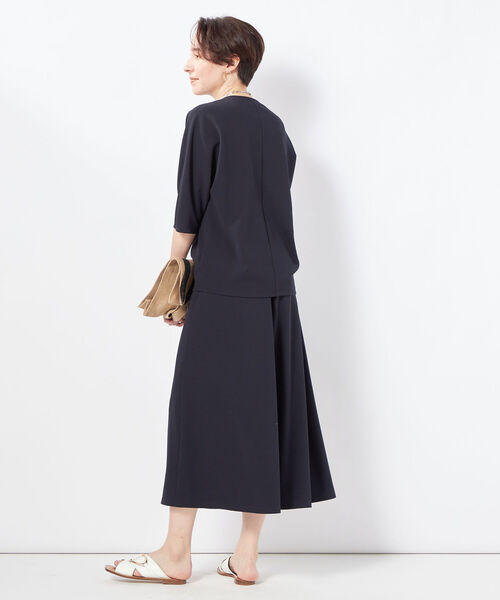 NOLLEY’S（ノーリーズ）の「◇【WEB限定カラーあり】カットジョーゼットフレアスカート（スカート・レディース・ネイビー/ホワイト/ブラック/カーキ・38/36）」の8枚目の写真