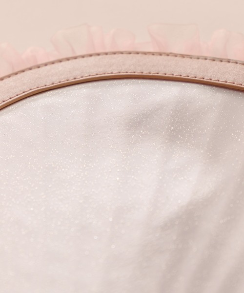 OLIVE des OLIVE（オリーブデオリーブ）の「Aierianejoieシアーフリルうちわケース（その他雑貨・レディース・ピンク/ブラック/ピンクベージュ・FREE）」の5枚目の写真