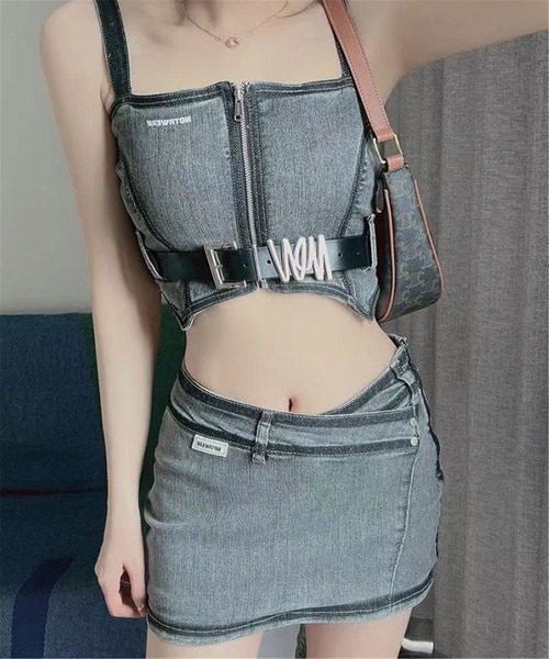 LA VORAGINE（ラ ヴォラジネ）の「デザイン バックル ベルト（ベルト・レディース・ブラック・FREE）」の8枚目の写真