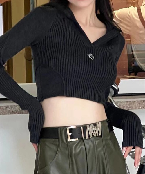 LA VORAGINE（ラ ヴォラジネ）の「デザイン バックル ベルト（ベルト・レディース・ブラック・FREE）」の7枚目の写真