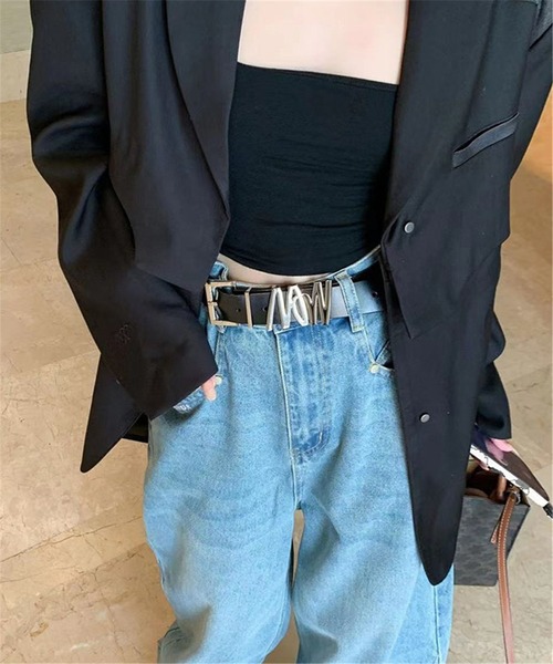 LA VORAGINE（ラ ヴォラジネ）の「デザイン バックル ベルト（ベルト・レディース・ブラック・FREE）」の3枚目の写真