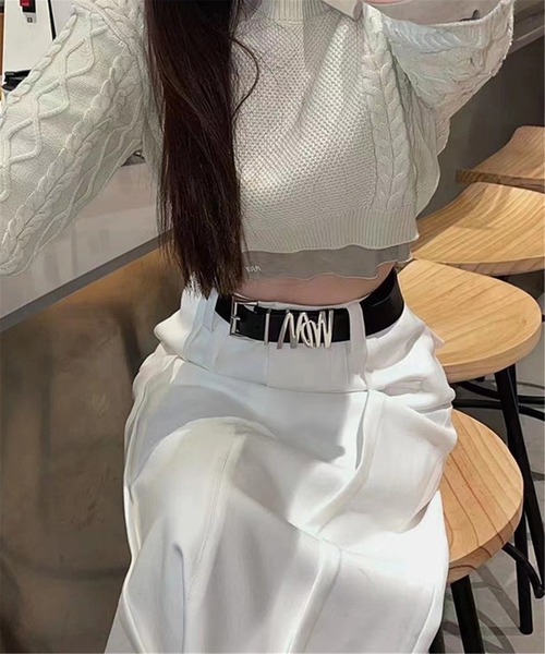 LA VORAGINE（ラ ヴォラジネ）の「デザイン バックル ベルト（ベルト・レディース・ブラック・FREE）」の11枚目の写真