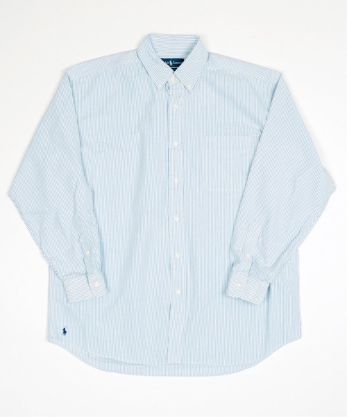 POLO RALPH LAUREN（ポロ ラルフ ローレン）の「◆【POLO RALPH LAUREN / ポロ ラルフローレン】 BIG SHIRT（シャツ/ブラウス・メンズ・ホワイト/ブルー系その他/ダークブルー/コバルトブルー/ネイビー・LARGE/MEDIUM）」の18枚目の写真