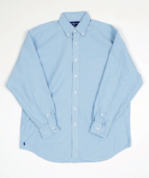 X　ポロ ラルフローレン polo RalphLauren 青　ブラウス シャツ ポロ ラルフ ローレン POLO RALPH LAUREN リラックスド フィット
