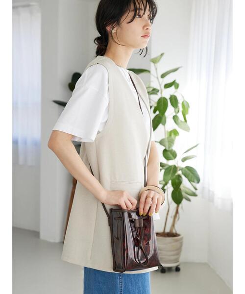 CRAFT STANDARD BOUTIQUE(クラフトスタンダードブティック)の「PVC巾着ショルダーバッグ(トートバッグ・レディース・ブラック/ブラウン・FREE)」の13枚目の写真