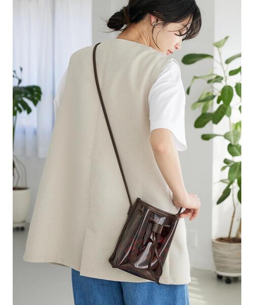 CRAFT STANDARD BOUTIQUE(クラフトスタンダードブティック)の「PVC巾着ショルダーバッグ(トートバッグ・レディース・ブラック/ブラウン・FREE)」の14枚目の写真