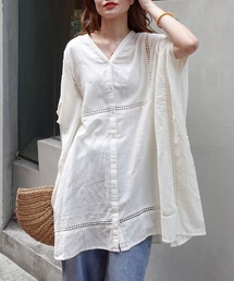 CORNERS | ビッグシルエットデザインチュニック(シャツ/ブラウス)