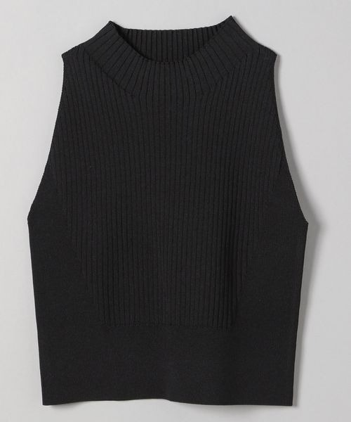 JEANASIS（ジーナシス）の「ボトルネッククロップドニットタンク/198082（タンクトップ・レディース・ホワイト/ブラック/イエロー・FREE）」の2枚目の写真