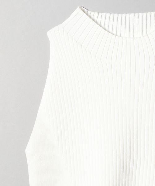 JEANASIS（ジーナシス）の「ボトルネッククロップドニットタンク/198082（タンクトップ・レディース・ホワイト/ブラック/イエロー・FREE）」の7枚目の写真