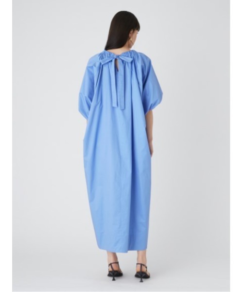 Mila Owen（ミラオーウェン）の「後ろリボンバルーンスリーブギャザーワンピース【ウォッシャブル/手洗い可能】（ワンピース・レディース・ブラック/ブルー/ベージュ・FREE）」の7枚目の写真